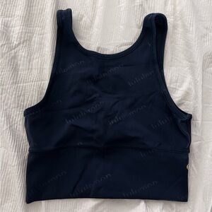 LuluLemon Power Pivot Tank- Navy Blue